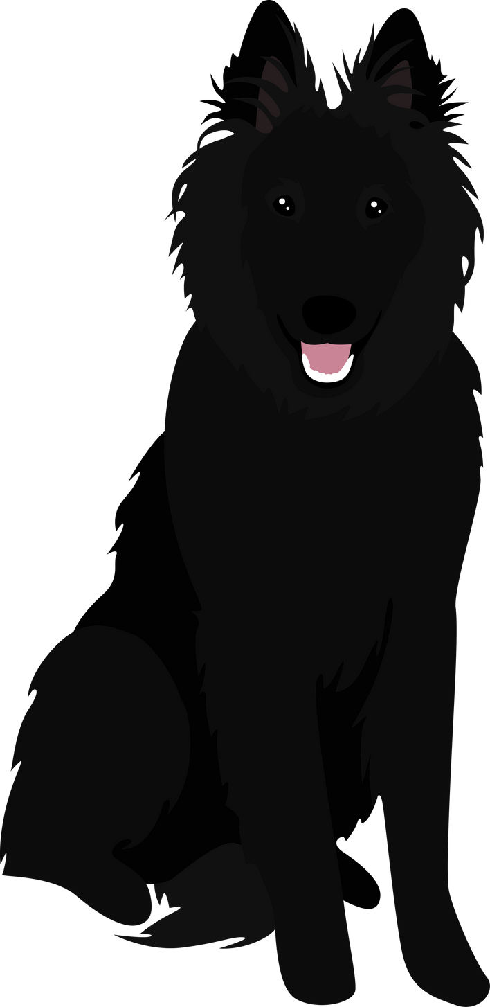 Cute Belgian Shepherd Clipart